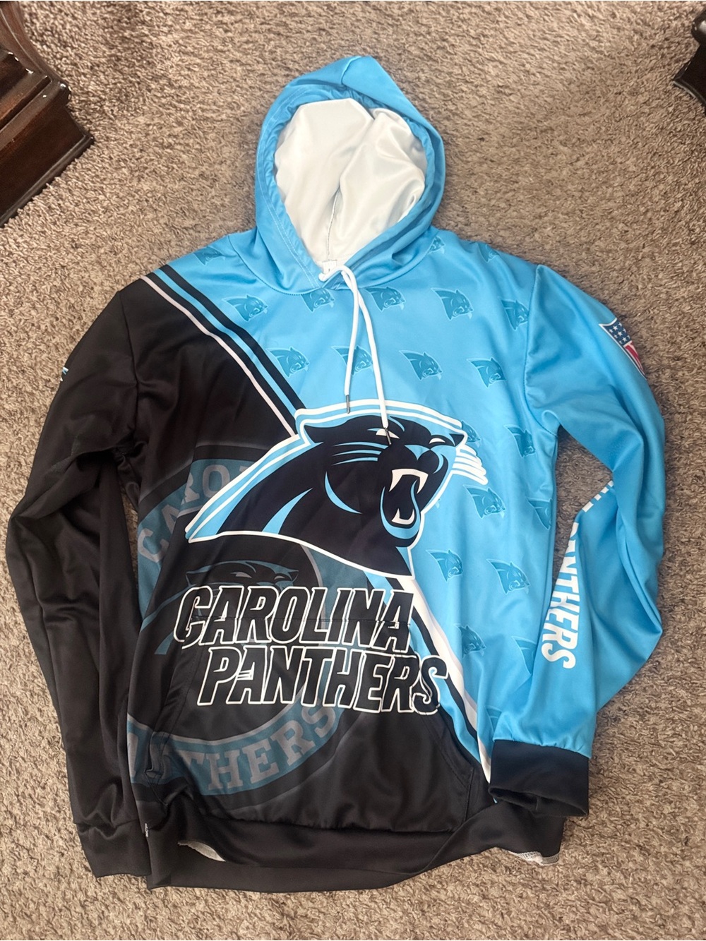 Adult Size Large Pullover Hoodie - Carolina Panthers